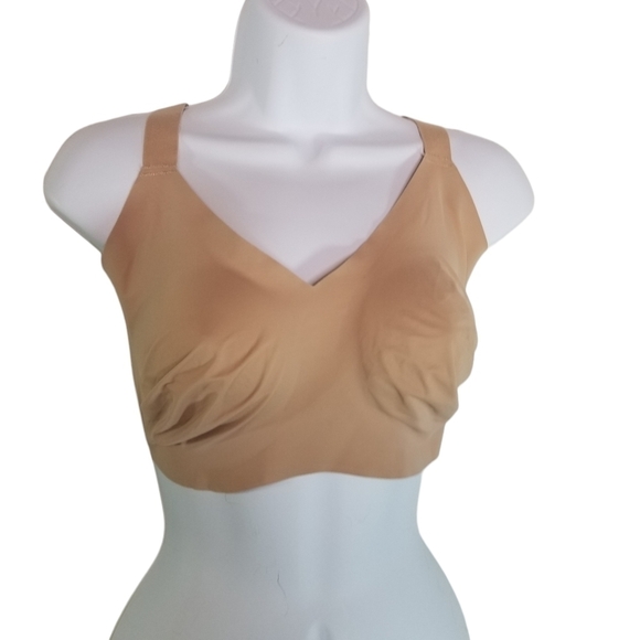 Knix by knixwear V Neck Evolution Nuds beige bra 8 - Picture 1 of 4